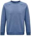 03567 Space SOL'S Unisex Space Organic Raglan Sweatshirt Blue colour image